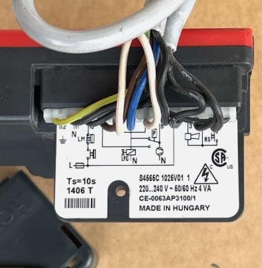 Coffret de sécurité Honeywell S4565C 1025 Chaudière De Dietrich DTG 120 FF.